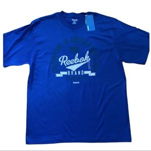 Reebok NWT Men’s blue Reebok America T-shirt large